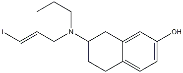 (RS)-TRANS-7-HYDROXY-2-[N-PROPYL-N-(3'-IODO-2'-PROPENYL)AMINO]TETRALIN MALEATE Structure