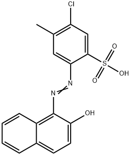 5-氯-2-[(2-羟基-1-萘基)偶氮]-4-甲基苯磺酸,15958-19-7,结构式