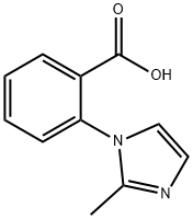 2-(2-甲基-1H-咪唑-1-基)苯甲酸,159589-71-6,结构式