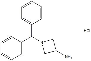 1-二苯甲基氮杂环丁烷-3-胺盐酸盐, 159603-42-6, 结构式