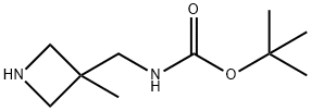 tert-Butyl (3-methylazetidin-3-yl)methylcarbamate Structure