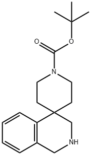 TERT-BUTYL 2,3-DIHYDRO-1H-SPIRO[ISOQUINOLINE-4,4'-PIPERIDINE]-1'-CARBOXYLATE Structure