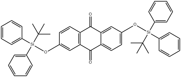 2,6-DI([1-(TERT-BUTYL)-1,1-DIPHENYLSILYL]OXY)-9,10-DIHYDROANTHRACENE-9,10-DIONE Struktur