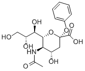 2-O-フェニル Α-D-N-アセチルノイラミン酸 化学構造式
