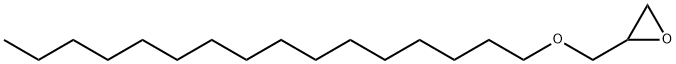 2-ヘキサデシルオキシメチルオキシラン 化学構造式