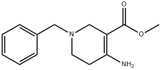 4‐アミノ‐1‐ベンジル‐1,2,5,6‐テトラヒドロピリジン‐3‐カルボン酸メチル 化学構造式