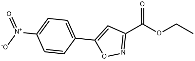 3-(4-ニトロフェニル)イソオキサゾール-5-カルボン酸エチル 化学構造式