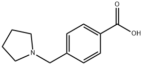 4-(1-ピロリジニルメチル)安息香酸 HYDROCHLORIDE 化学構造式