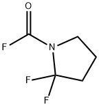 1-Pyrrolidinecarbonyl fluoride, 2,2-difluoro- (7CI,8CI) 结构式