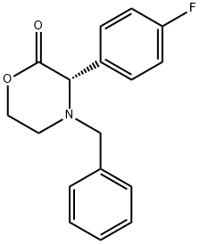 (S)-3-(4-Fluorophenyl)-4-benzyl-2-morpholinone Structure