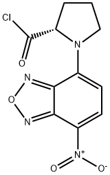 N-(7-硝基-2,1,3-苯并恶二唑-4-基)-L-脯氨酰氯,159717-68-7,结构式