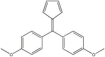 6,6-Bis(p-methoxyphenyl)fulvene Structure