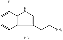 2-(7-FLUORO-1H-INDOL-3-YL)-ETHYLAMINE HYDROCHLORIDE Structure