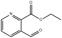 2-Pyridinecarboxylic acid, 3-forMyl-, ethyl ester Structure