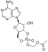 腺苷3`,5`-环内单磷酸酯乙酰氧甲基酯, 159764-93-9, 结构式