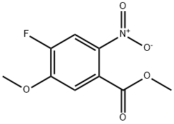 4-フルオロ-5-メトキシ-2-ニトロ安息香酸メチル 化学構造式