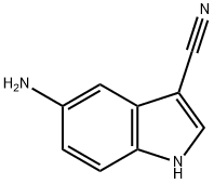 5-氨基吲哚-3-甲腈,159768-57-7,结构式