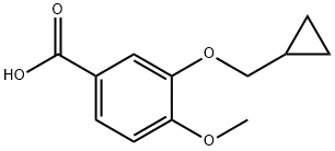 3-CyclopropylMethoxy-4-Methoxybenzoic acid Struktur
