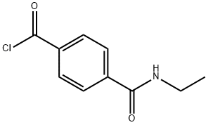 Benzoyl chloride, 4-[(ethylamino)carbonyl]- (9CI) Structure