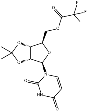 2'-O,3'-O-Isopropylideneuridine 5'-(trifluoroacetate) 结构式