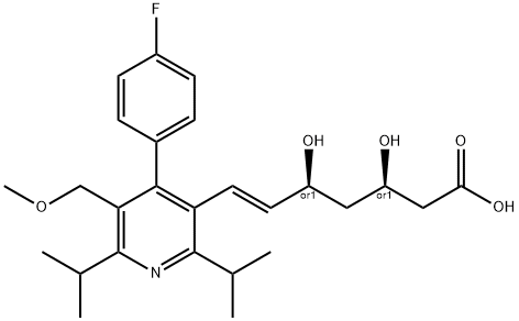 159813-78-2 6-Heptenoic acid, 7-[4-(4-fluorophenyl)-5-(methoxymethyl)-2,6-bis(1-methylethyl)-3-pyridinyl]-3,5-dihydroxy-, [R*,S*-(E)]-(+-)-