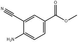 4-氨基-3-氰基苯甲酸甲酯,159847-80-0,结构式