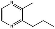 2-メチル-3-プロピルピラジン 化学構造式