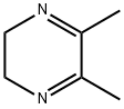 2,3-ジヒドロ-5,6-ジメチルピラジン 化学構造式