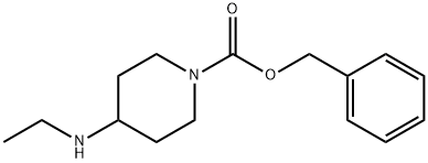 4-ETHYLAMINO-PIPERIDINE-1-CARBOXYLIC ACID BENZYL ESTER Struktur