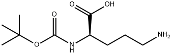 丁氧羰基-D-鸟氨酸-OH, 159877-12-0, 结构式
