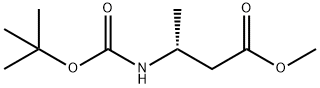 BOC-R-3-氨基丁酸甲酯,159877-47-1,结构式