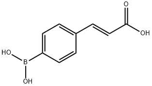 4-(E-2-羧基乙烯基)苯基硼酸,159896-15-8,结构式