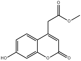 (7-羟基-2-氧代-2H-苯并吡喃-4-基)乙酸甲酯, 15991-13-6, 结构式