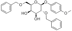 4-甲氧苯基-2,6-二-O-苄基-Β-D-吡喃半乳糖苷, 159922-50-6, 结构式