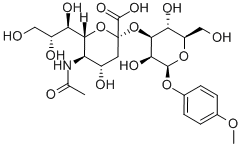 NEU5AC ALPHA(2-3)GAL BETA MP GLYCOSIDE Structure