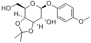 4-甲氧苯基-3,4-O-异亚丙基-Β-D-吡喃半乳糖苷,159922-67-5,结构式