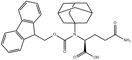 N-芴甲氧羰基-N'-1-金刚烷基-L-谷氨酰胺,159926-84-8,结构式