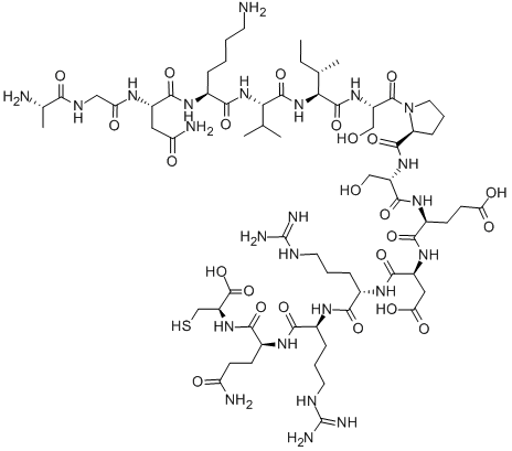 ALA-GLY-ASN-LYS-VAL-ILE-SER-PRO-SER-GLU-ASP-ARG-ARG-GLN-CYS 结构式