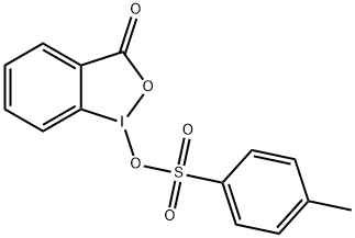 1-[[(4-メチルフェニル)スルホニル]オキシ]-1,2-ベンズヨードキソール-3(1H)-オン 化学構造式