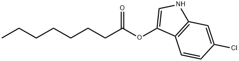 6-CHLORO-3-INDOXYL CAPRYLATE, 159954-35-5, 结构式