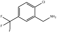 2-クロロ-5-(トリフルオロメチル)ベンジルアミン 化学構造式