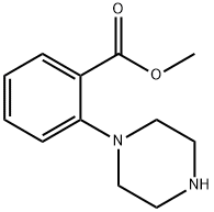 2-哌嗪-1-苯甲酸甲酯, 159974-63-7, 结构式