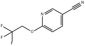 6-(2,2,2-TRIFLUOROETHOXY)PYRIDINE-3-CARBONITRILE Struktur