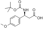 (S)-Boc-4-甲氧基-beta-苯丙氨酸 结构式