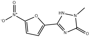 2-Methyl-5-(5-nitro-2-furanyl)-1H-1,2,4-triazol-3(2H)-one 结构式