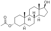 5alpha-Androstan-3alpha,17beta-diol 3-acetate Struktur