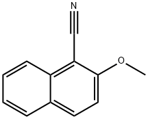 1-シアノ-2-メトキシナフタレン 化学構造式
