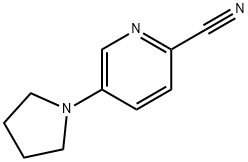 5-Pyrrolidin-1-ylpyridine-2-carbonitrile Struktur
