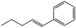 (E)-1-フェニル-1-ペンテン 化学構造式