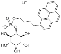 1-苯基戊基肌醇1-磷酸锂, 160022-26-4, 结构式